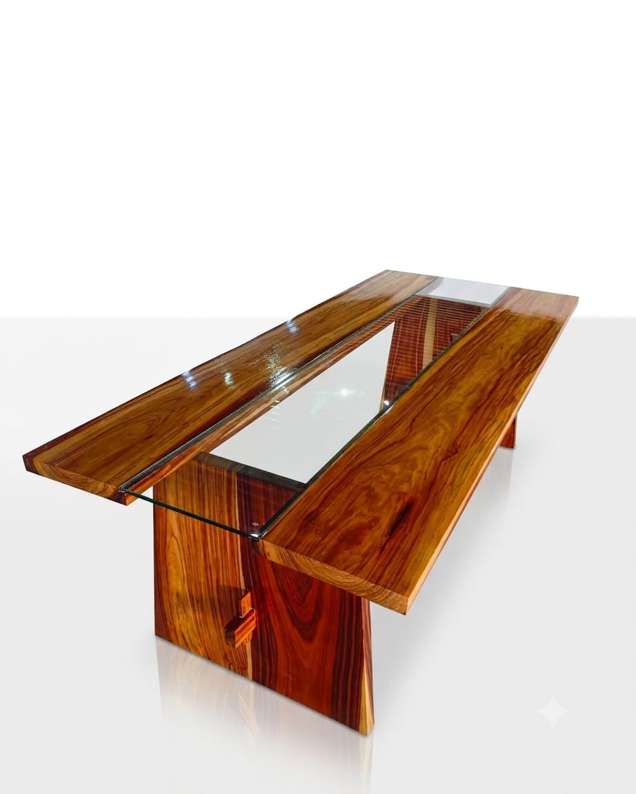 Mesa de Centro em Carvalho Efeito Mármore
